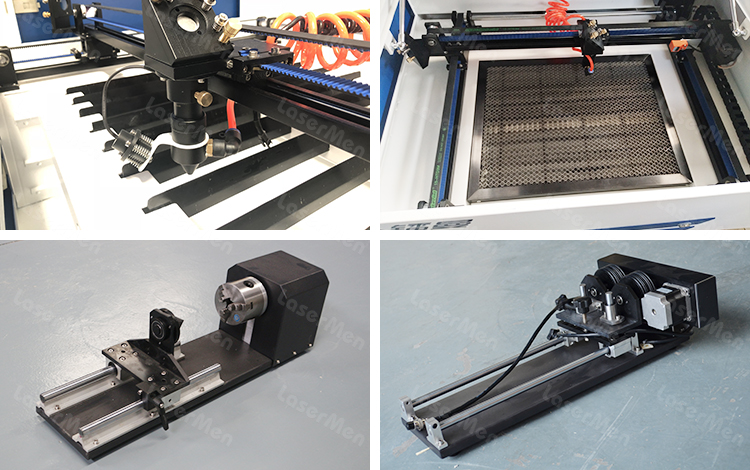 Optional accessories for desktop CO2 laser engraving cutting machine