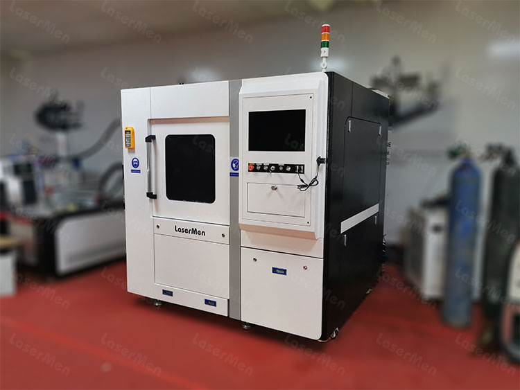 Machine view of precision fiber laser cutting machine 