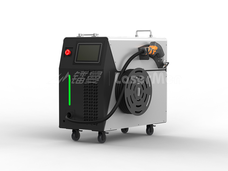 Air cooling fiber laser welding cutting cleaning machine with built-in auto wire feeder